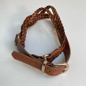 Braided Faux Leather Belt